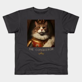 THE CONQUEROR CAT Kids T-Shirt